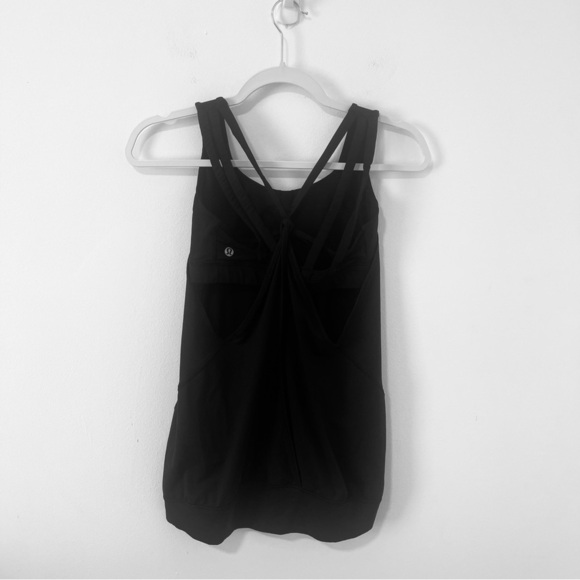 Lululemon Nouveau Limits Tank Top with Built in Sport Bra in Black Size 4 - Picture 5 of 10